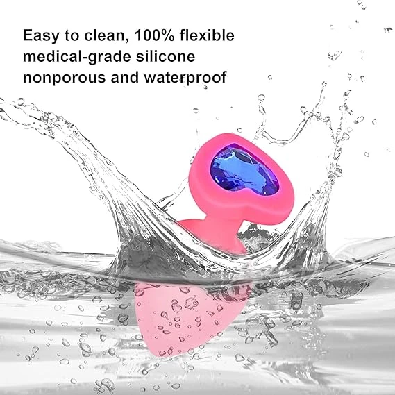 Generic Heart Shaped Large Silicone Anal Plug - image 2