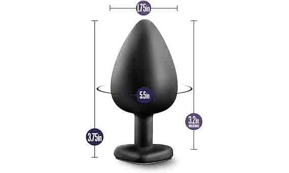 Generic Heart Shaped Large Silicone Anal Plug - image 4