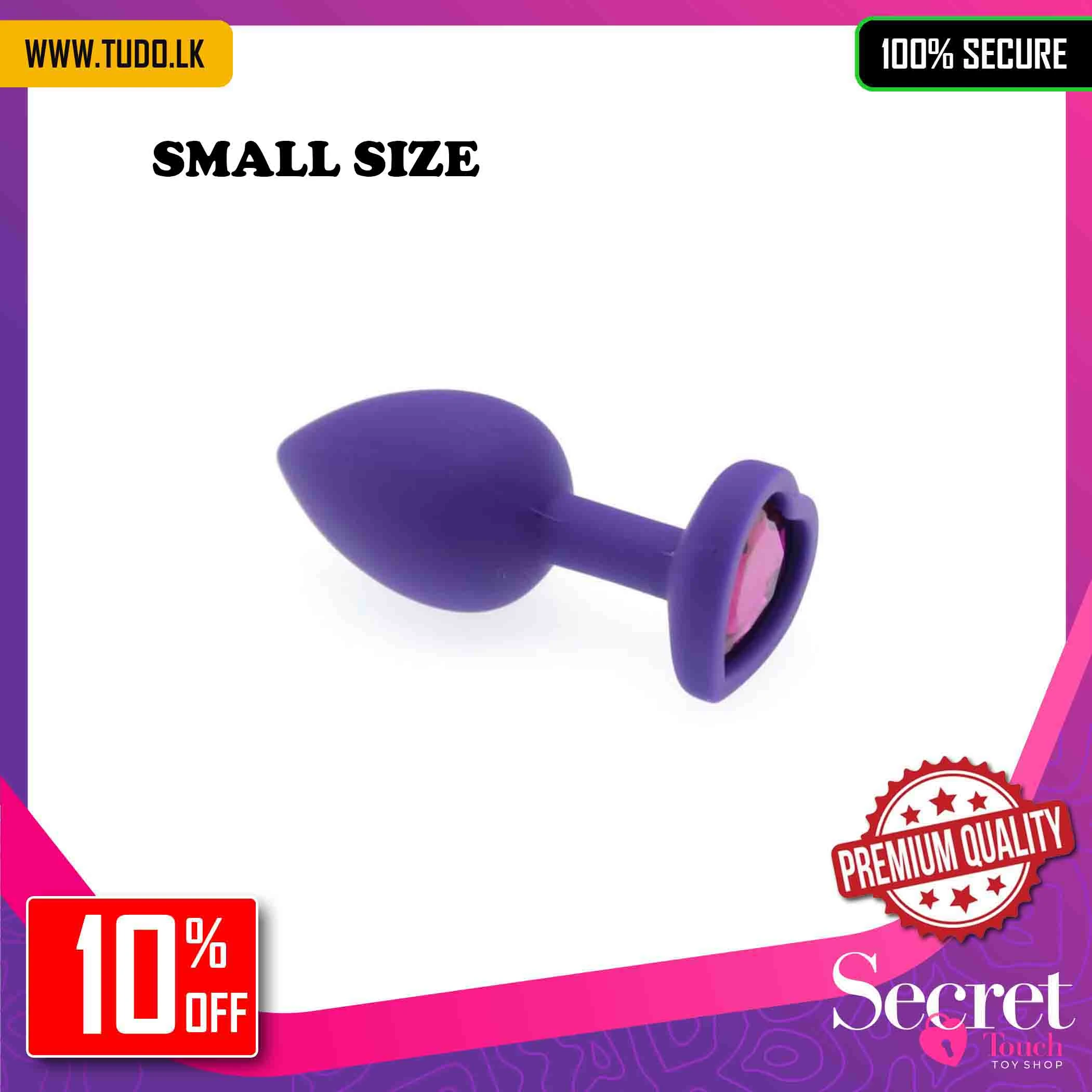 Generic Heart Shaped Small Silicone Anal Plug - image 1