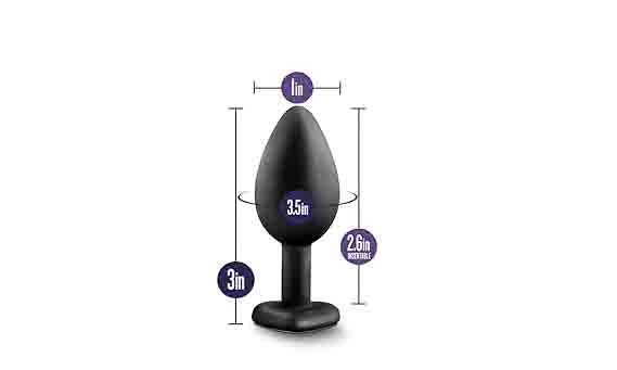Generic Heart Shaped Small Silicone Anal Plug - image 2