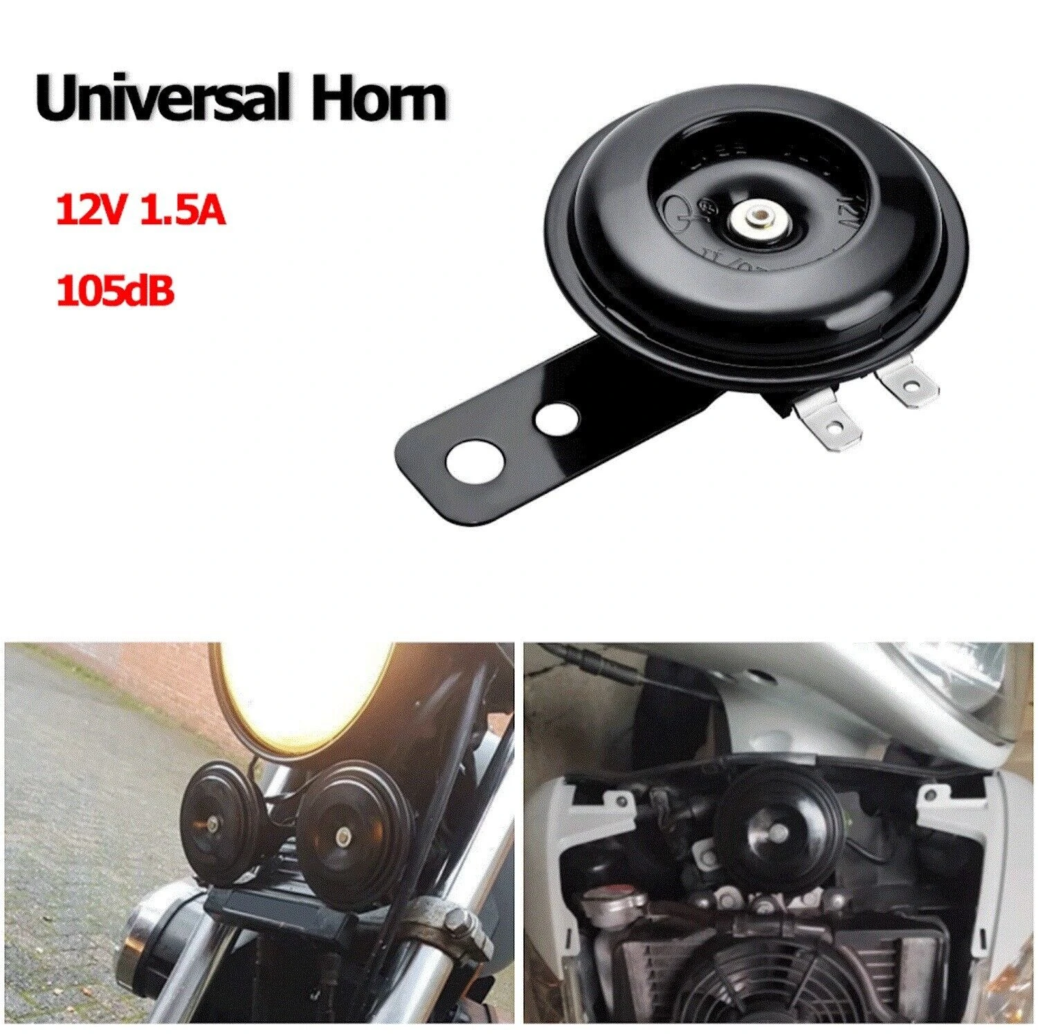 Generic Motorcycle Car 12V Waterproof 105dB Horn - image 2