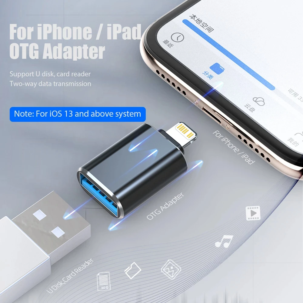 IPhone Lighting To USB OTG Adapter Apple IOS OTG - image 2