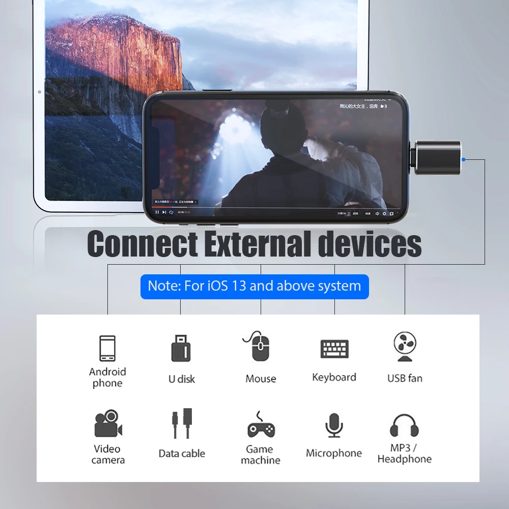 IPhone Lighting To USB OTG Adapter Apple IOS OTG - image 3