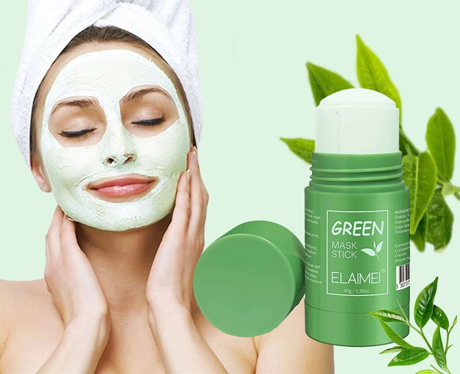 Generic Green Tea Mask Stick Deep Cleansing Oil Control - image 6