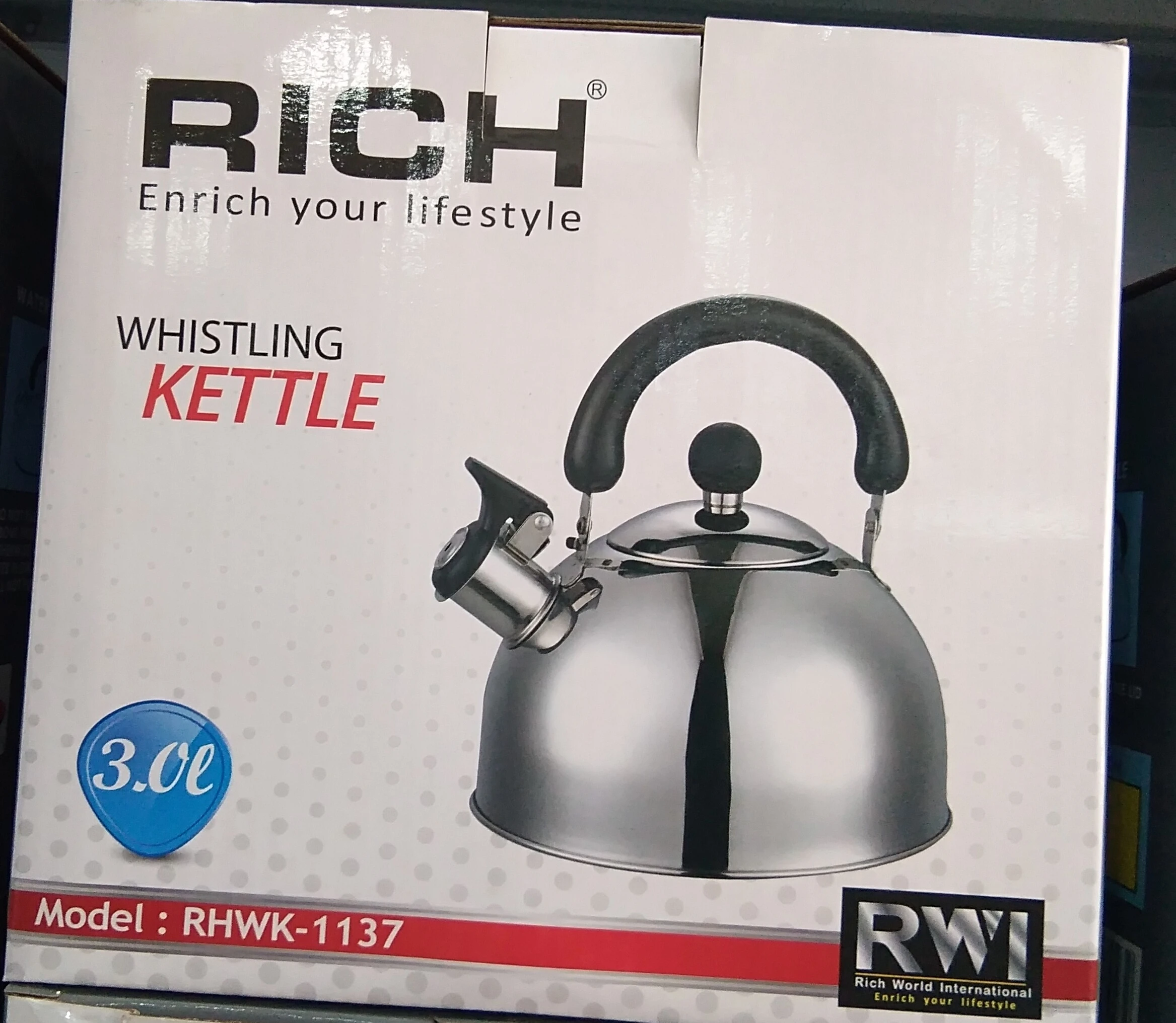 RICH Whistling Kettle 3L - image 2