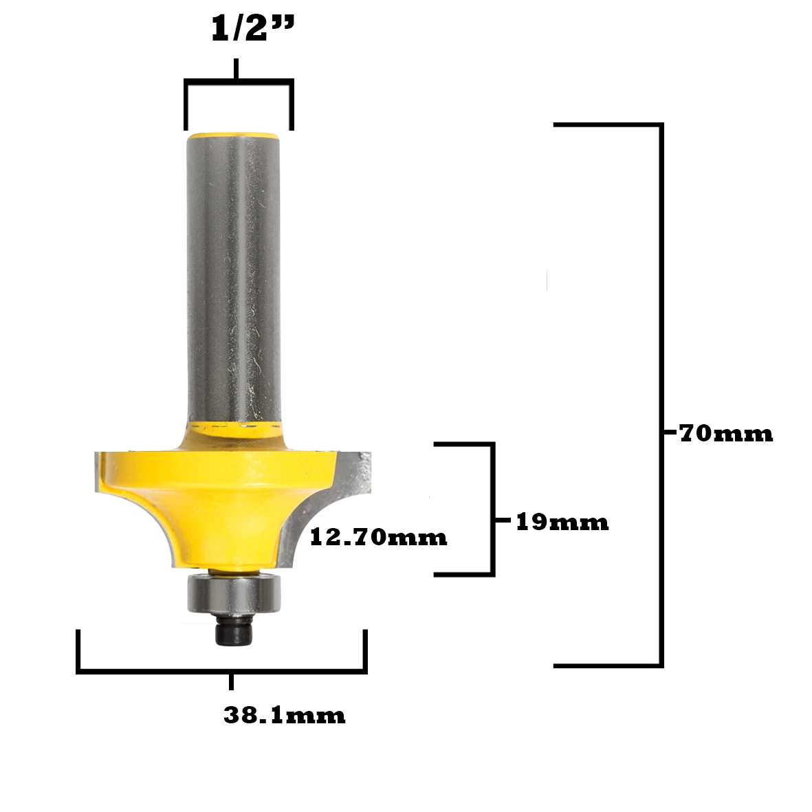 Generic EY 516 B 1/2 Rounding Over Router Bit - image 1