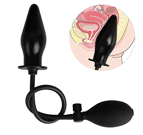 Silicone Inflatable Anal Butt Plug - Dildo for Women - image 1