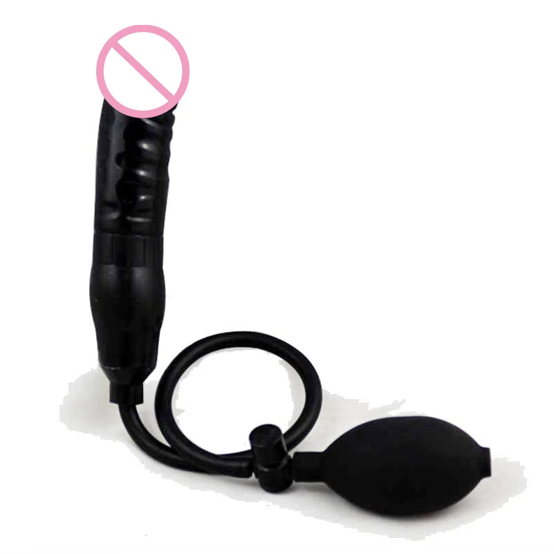 Silicone Inflatable Anal Butt Plug - Dildo for Women - image 3
