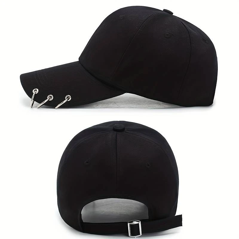 Stainless steel ring Black cap Unisex - image 2