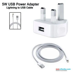 Apple MD813B/A 3PIN Charger Power Adapter Lightning Cable