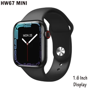 Generic HW67 Mini Smart Watch Wireless Charging 1.6-inch Screen