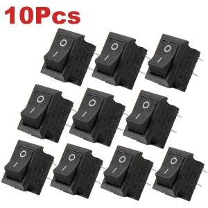 Generic ON/Off Rocker Switch Black (10 Pcs)