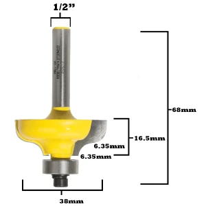 Ogee Router Bit EY 7508 B 1/2