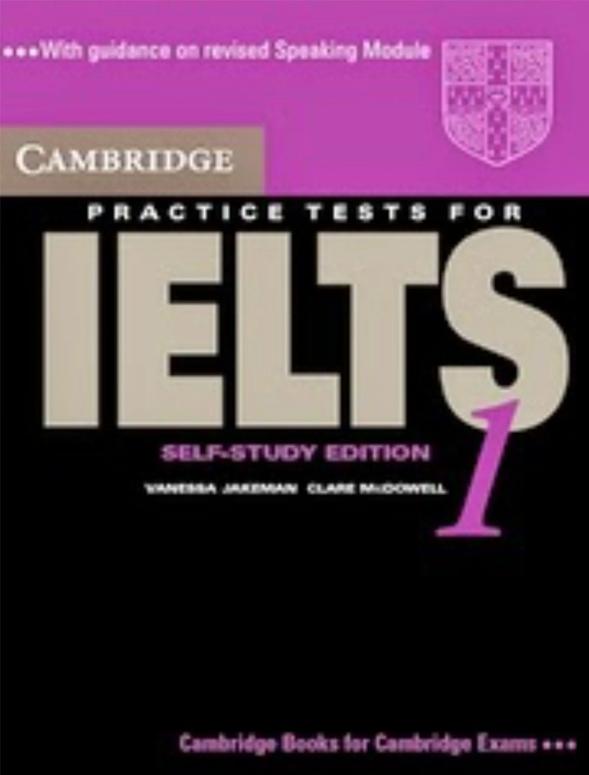 Cambridge Practice Tests for IELTS 1 Self-study Students Book with DVD