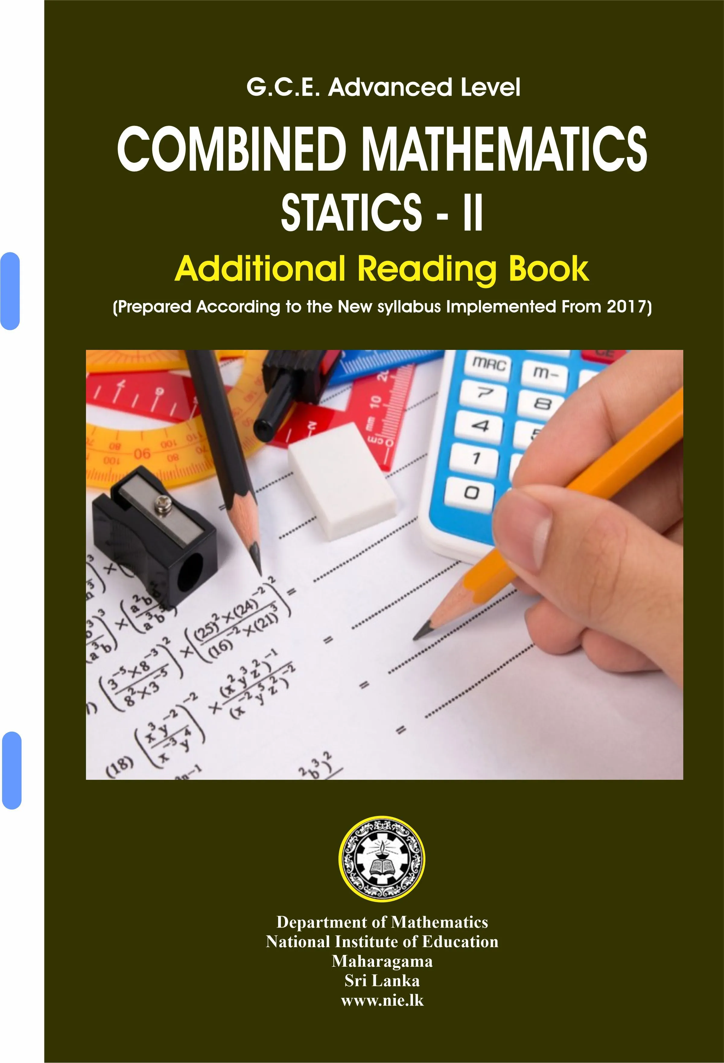 NIE Combined Mathematics STATICS - II Additional Reading Book
