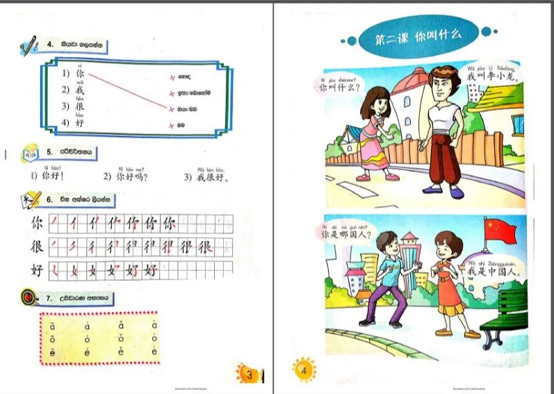 Happy Chinese (KUAILE HANYU) SB 1 Chinese-Sinhala Book - image 2
