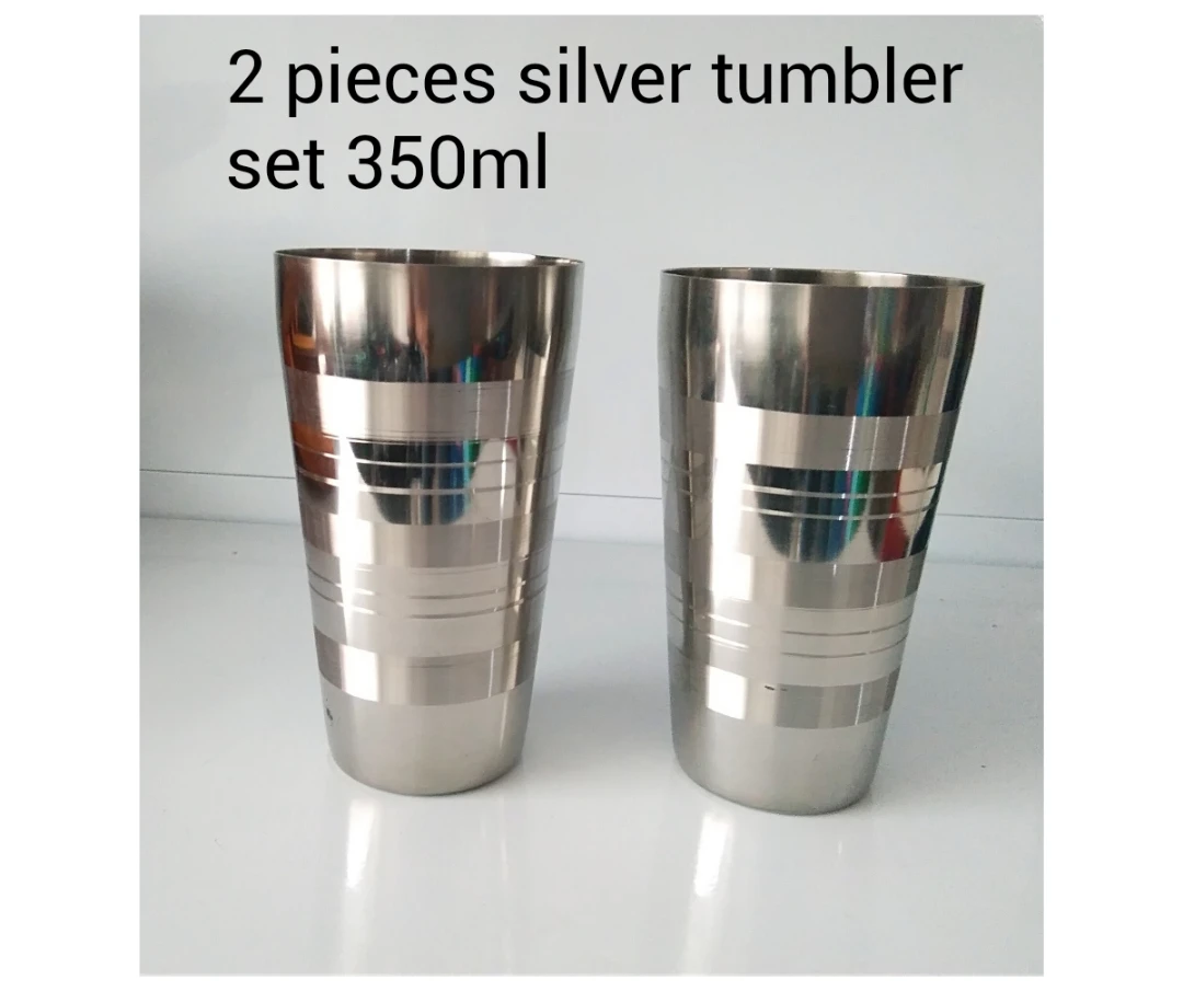 Generic Tumbler Set 350ml 2Pcs SS Water Cup