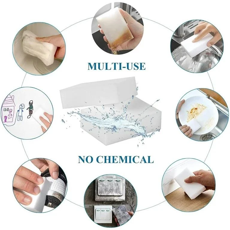 5 pcs Magic Sponge Foam Cleaning Pads hard stain Eraser - image 4