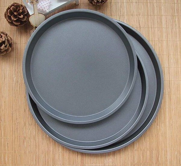 Generic 3pcs Carbon Steel Non-stick Pizza Pan Set