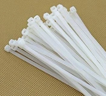 Kosmos 2.5x100mm White Plastic Cable Tie 100pcs