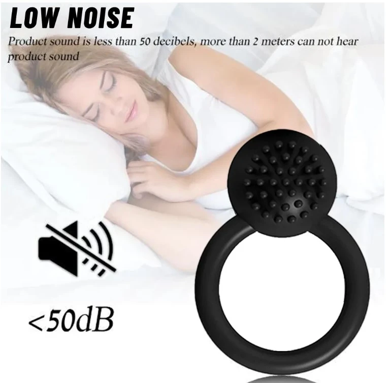 Generic Vibrating Cock Ring Rechargeable 10 Modes - image 4