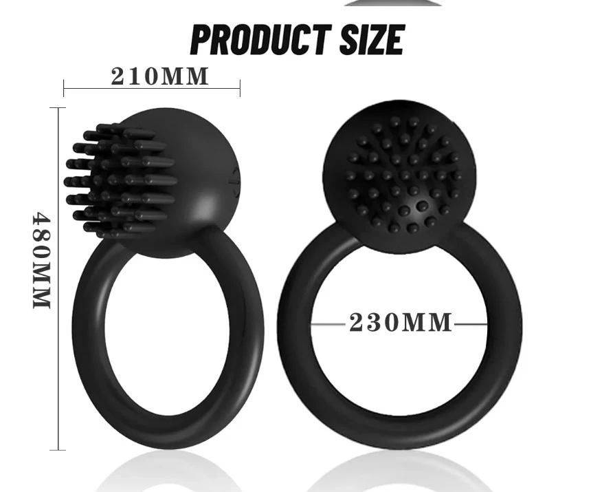 Generic Vibrating Cock Ring Rechargeable 10 Modes - image 5