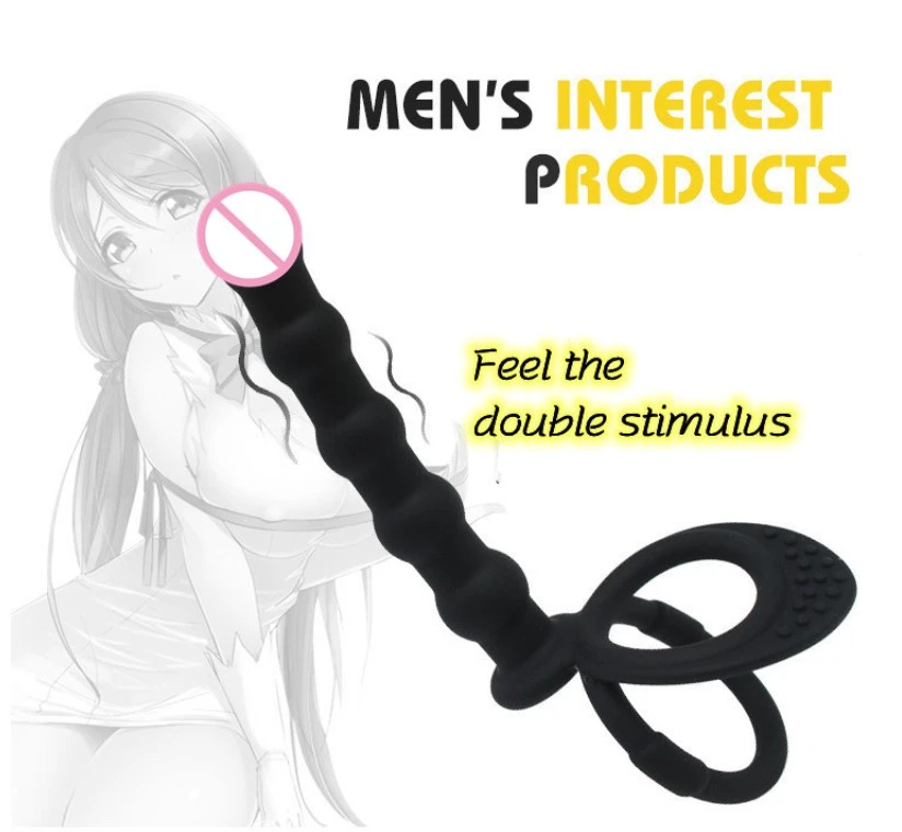 Generic Double Penetration Silicone Anal Beads Butt Plugs - image 4