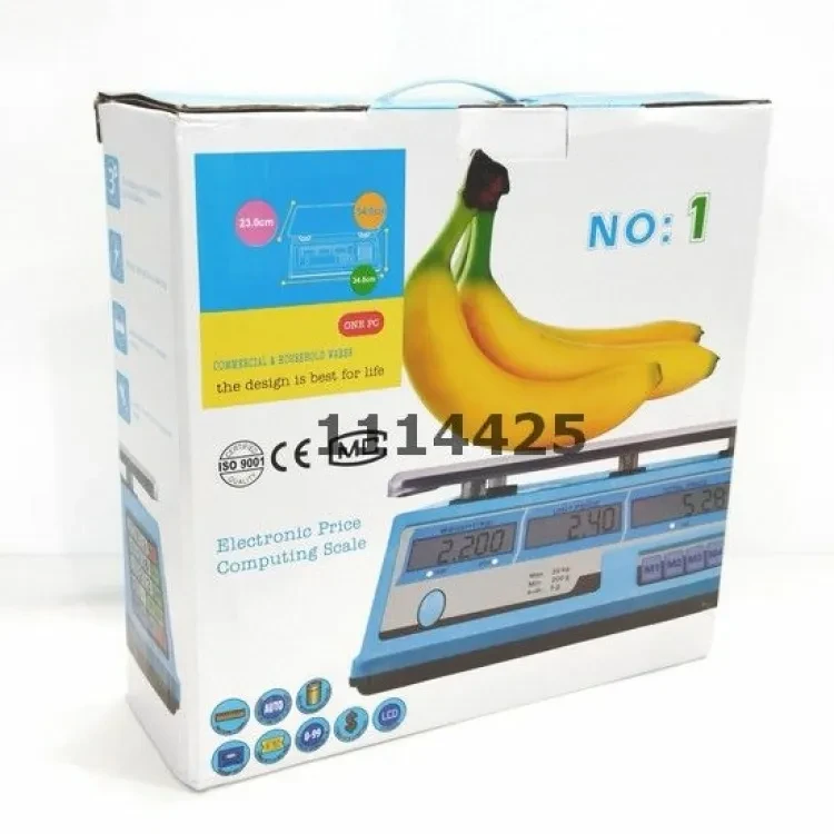 Generic Price Computing Scale 40kg Green LED Display - image 4