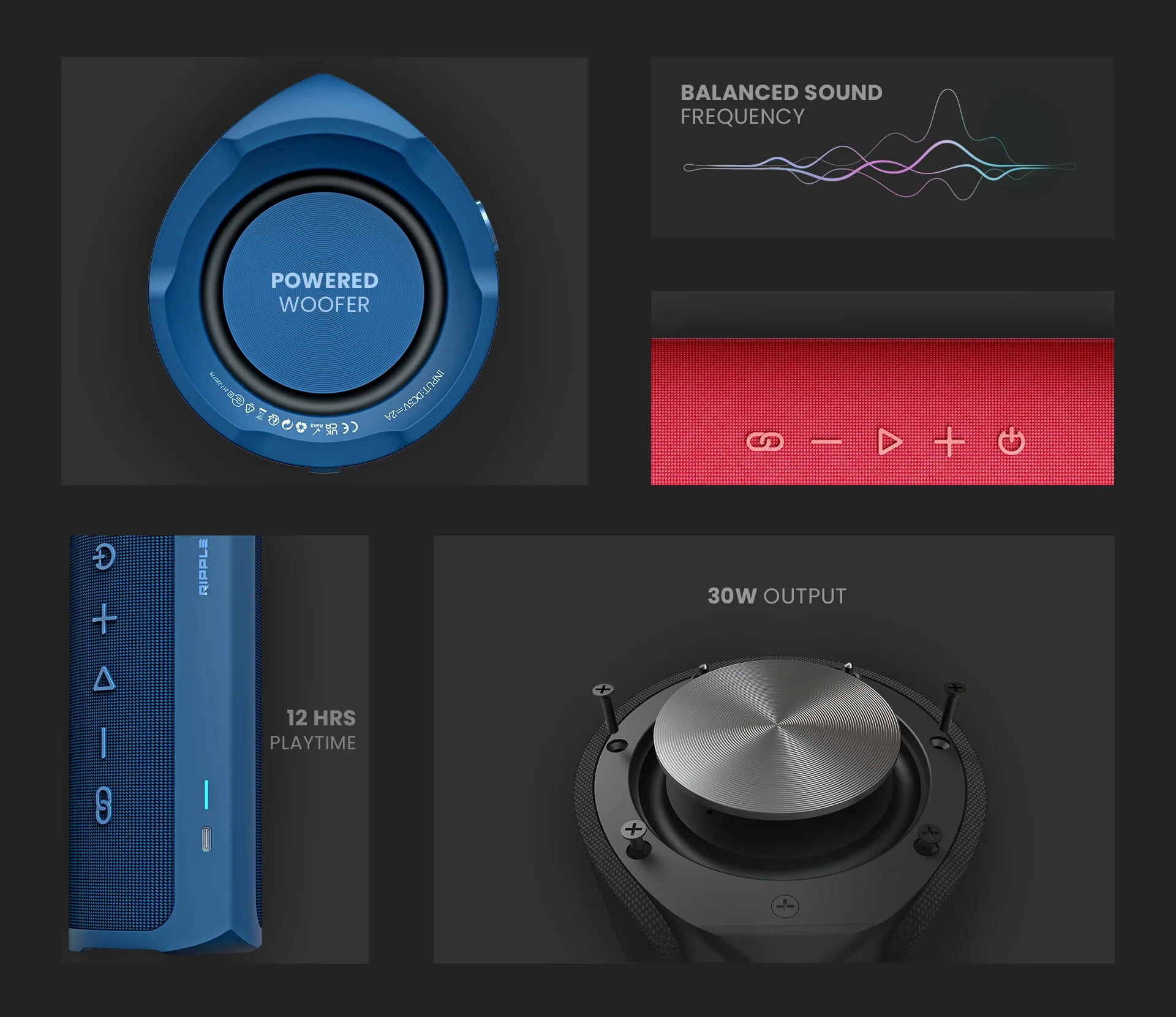 HiFuture Ripple Portable Bluetooth Speaker - image 2
