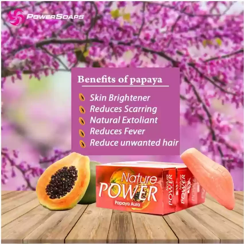 Nature Power Papaya Aura Indian Soap 125g - image 1