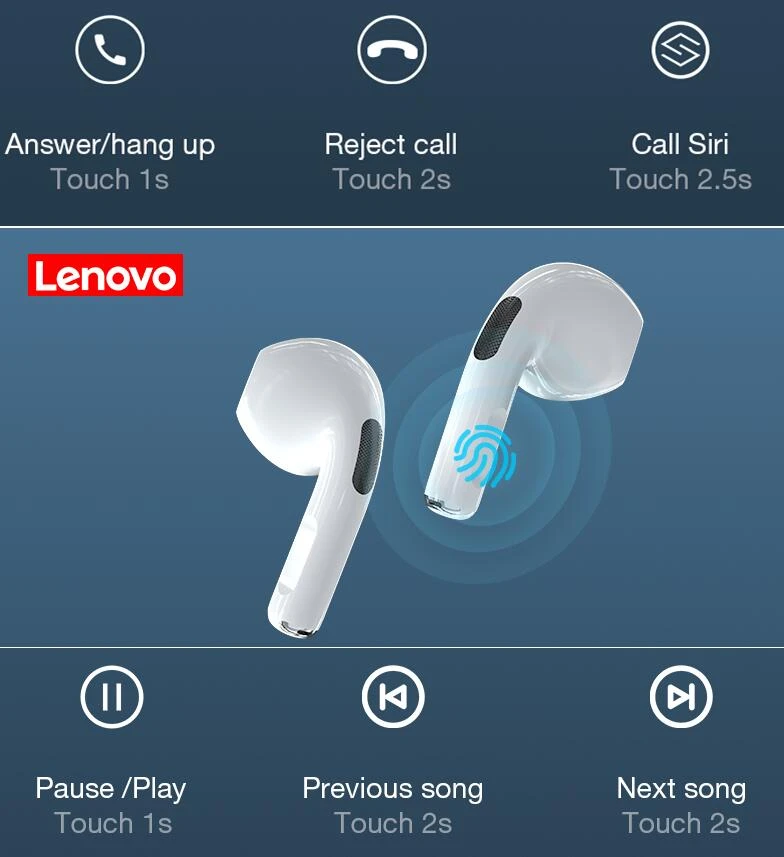 Lenovo HT38 Airpod Wireless Bluetooth Earbud - image 2