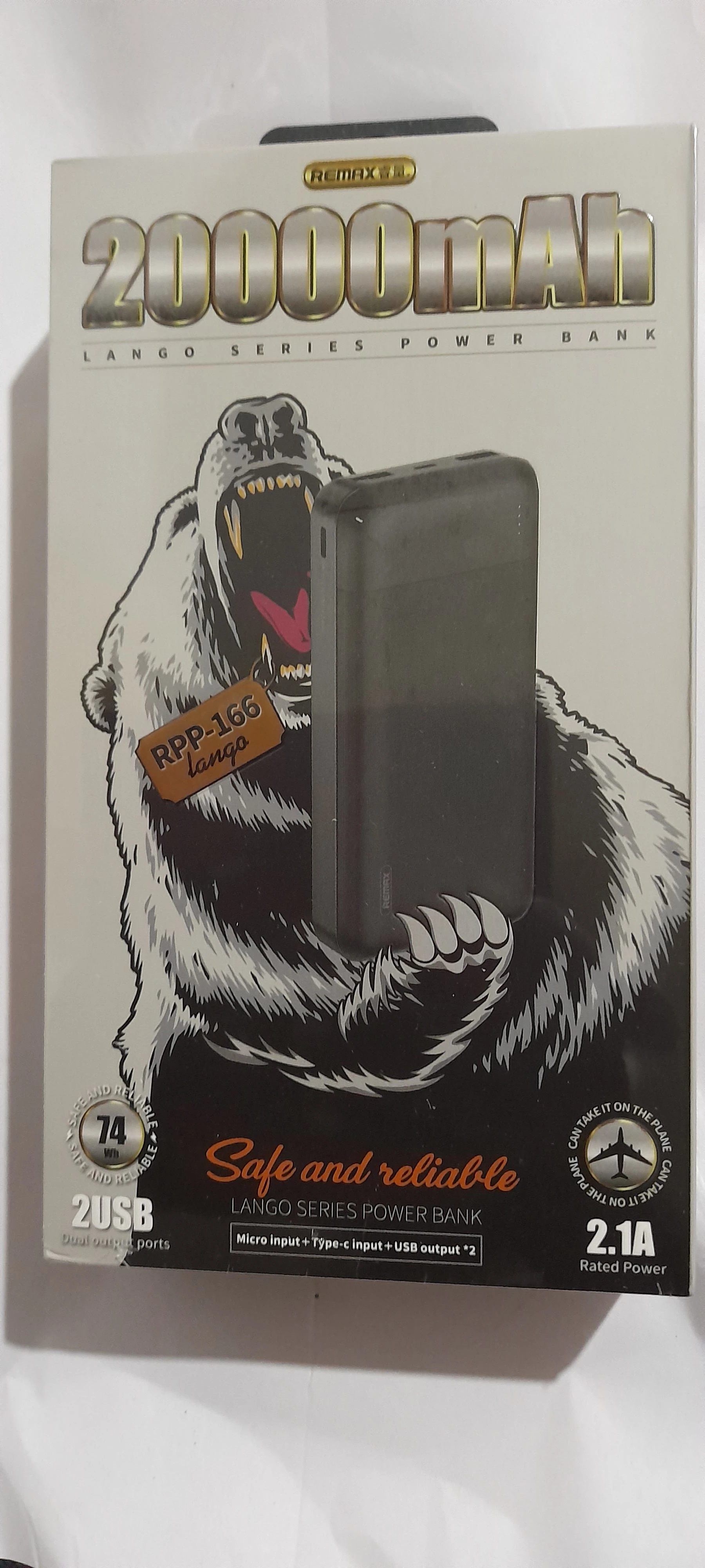 Portable charging Remax  20000mAh power bank - image 2