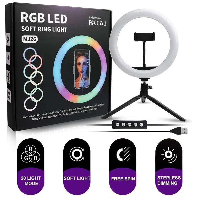 Generic MJ26 RGB LED Soft Ring Light - image 2