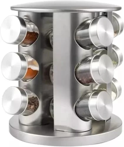 Generic Rotating Stainless Steel Seasoning Set