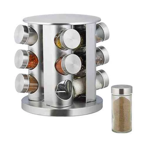 Generic Rotating Stainless Steel Seasoning Set - image 2