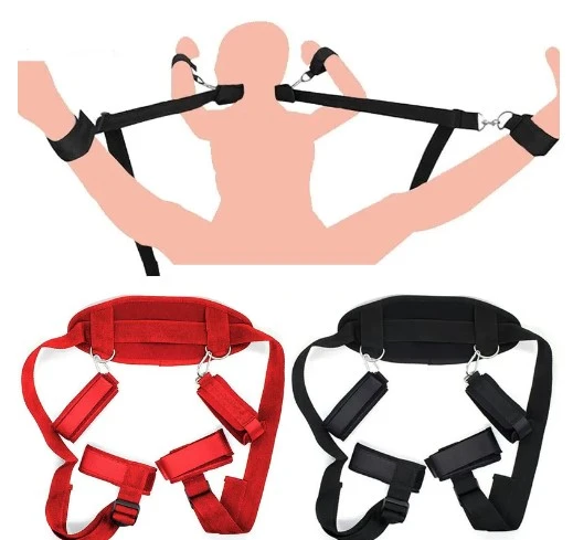 Sexy Nylon BDSM Bondage Kits Handcuffs Ankle Cuffs - image 1