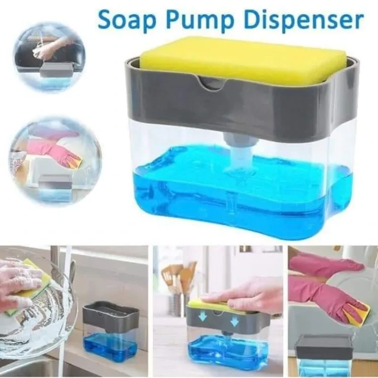 Generic Soap Pump Sponge Caddy 2-in-1 Dispenser - image 2