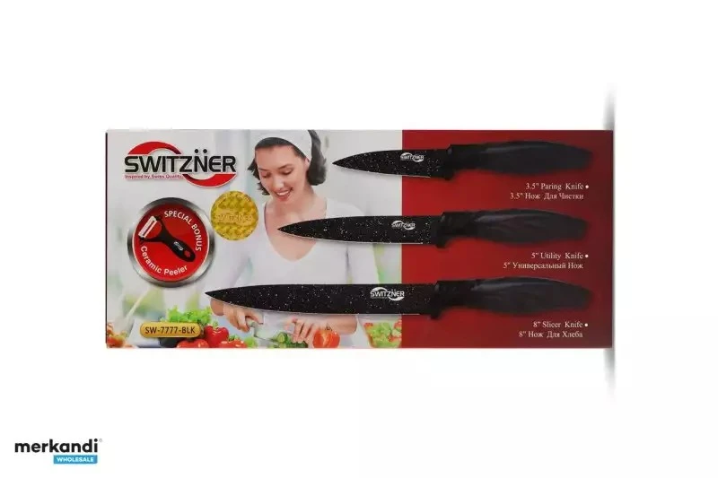 SWITZNER Knife Set 4 Piece Antibacterial Coated