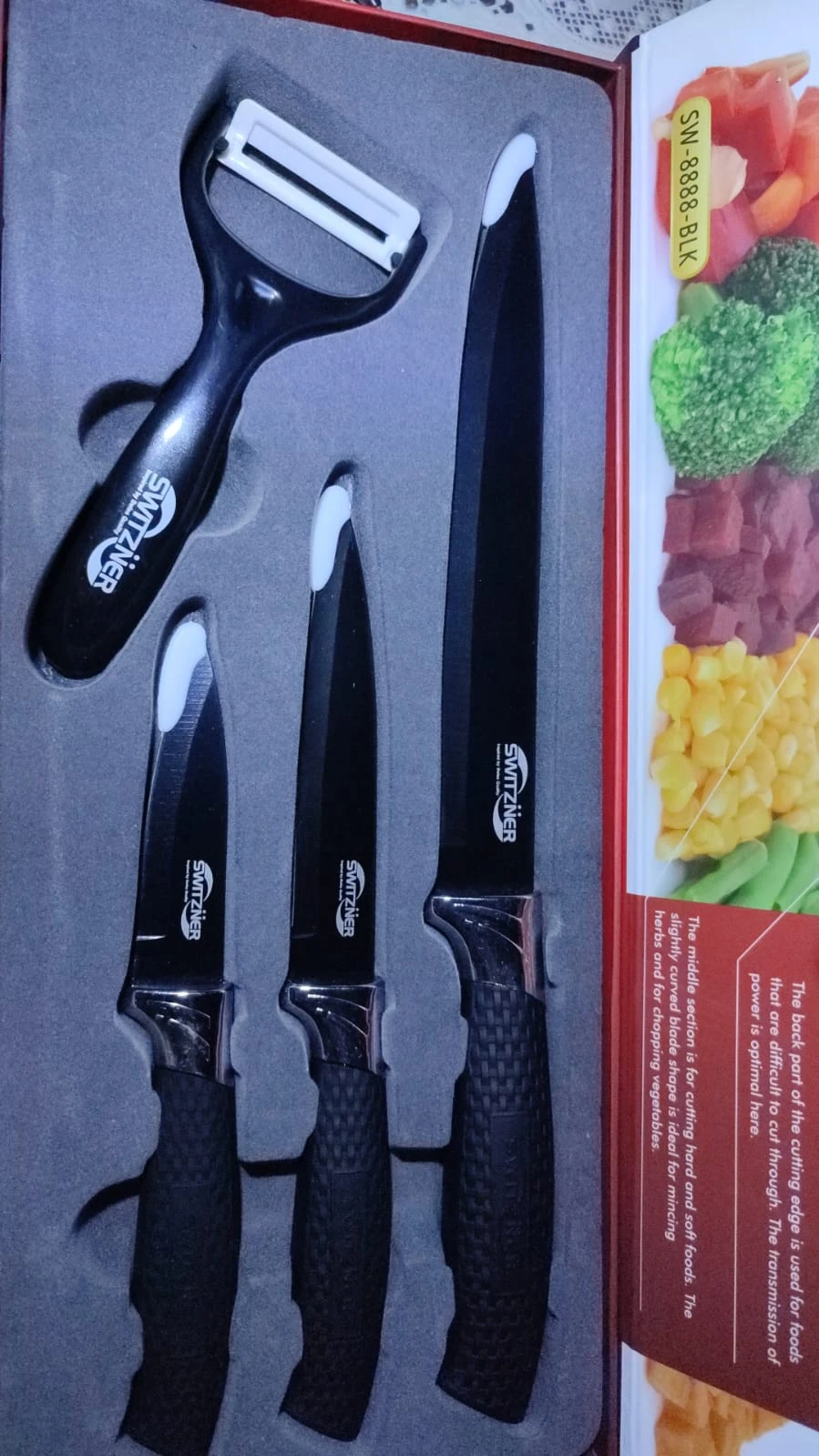 SWITZNER Knife Set 4 Piece Antibacterial Coated - image 3