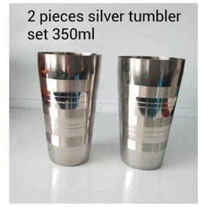 Generic Tumbler Set 350ml 2Pcs SS Water Cup