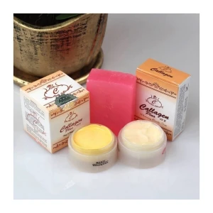 Generic Collagen Day & Night Cream Set with Soap