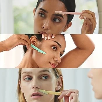 Tinkle Eyebrow Razor 3 Pcs Set with Safety Cover - image 2