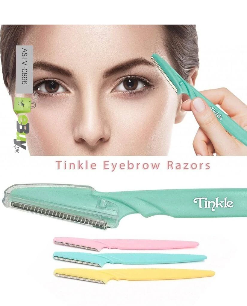 Tinkle Eyebrow Razor 3 Pcs Set with Safety Cover - image 3