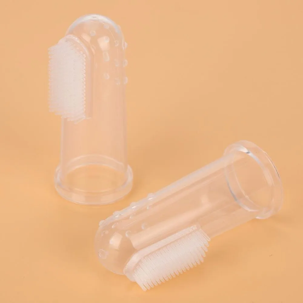 Generic Silicon Finger Toothbrush 2pcs Pack - image 1