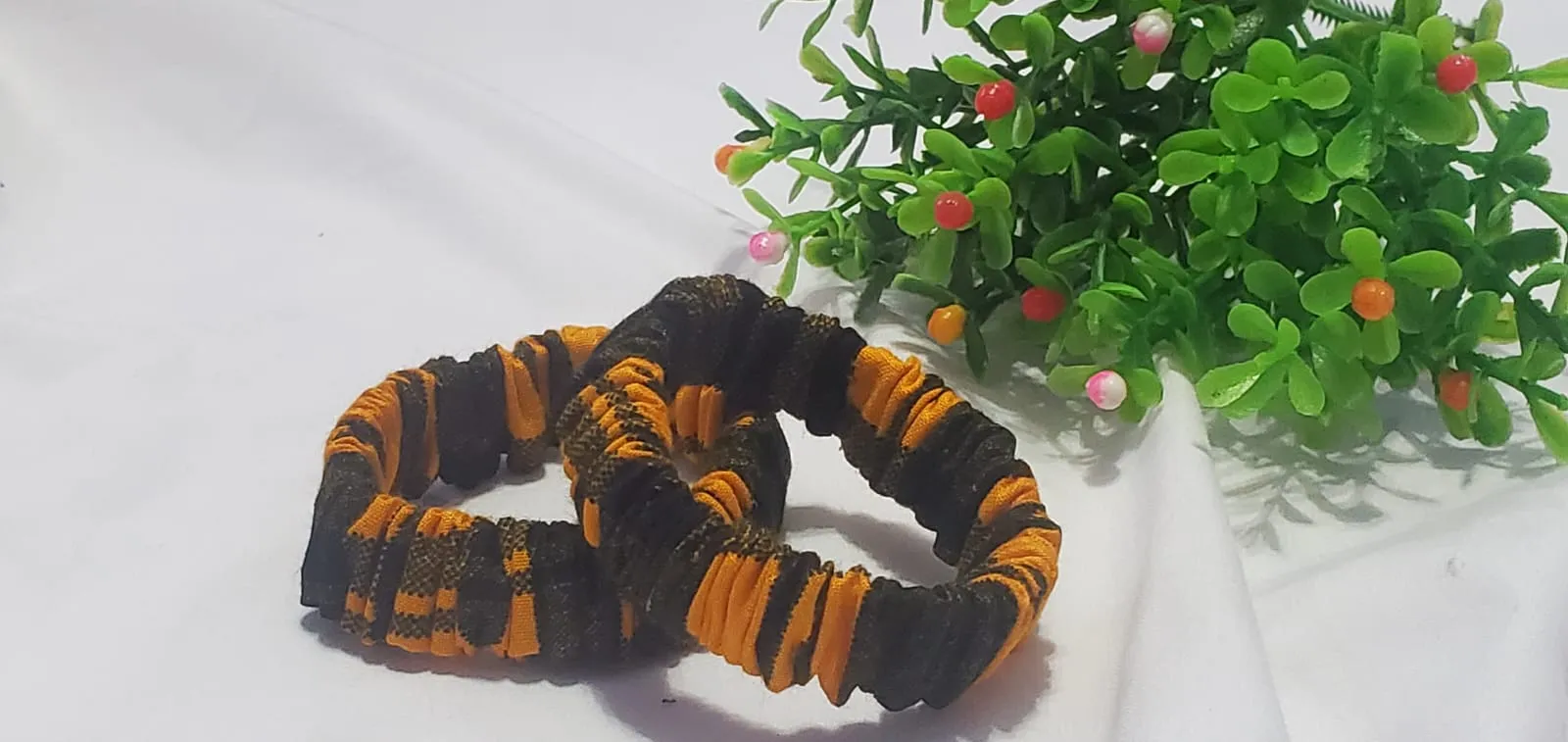 Generic Scrunchies Handmade Hair Accessories Dark Brown