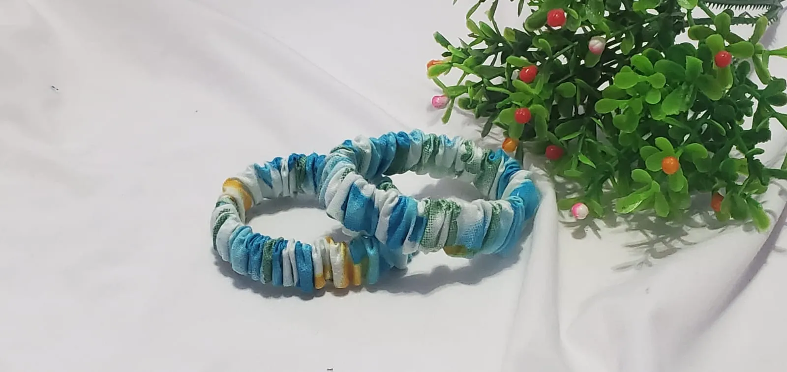 Generic Handmade Scrunchies For Women and Girls Hair