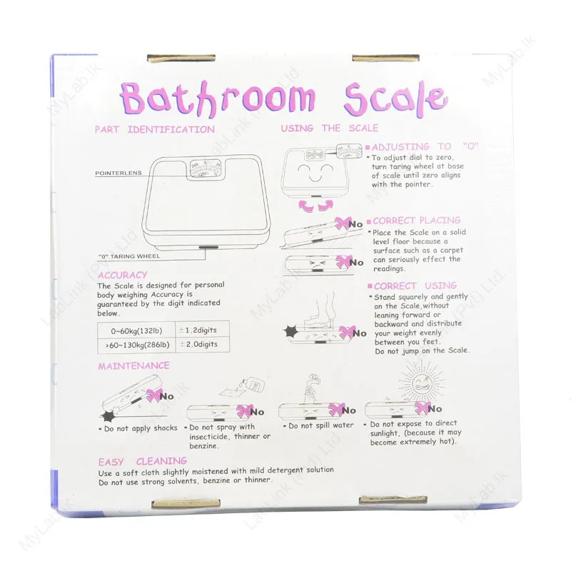 Generic Bathroom Scale (Analog) Manual - image 3