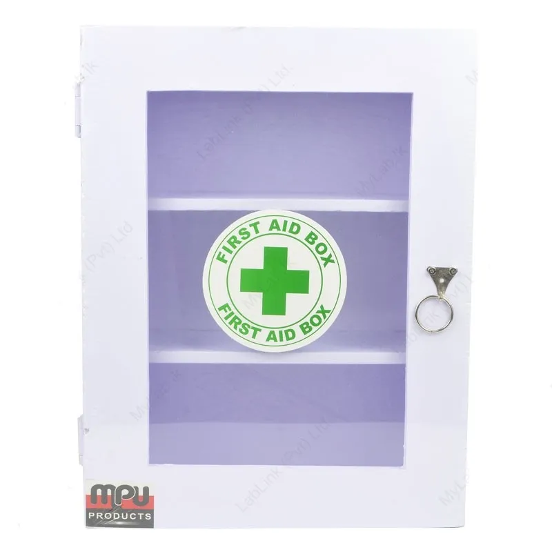 Generic First Aid Box Wood Large 15x11x4
