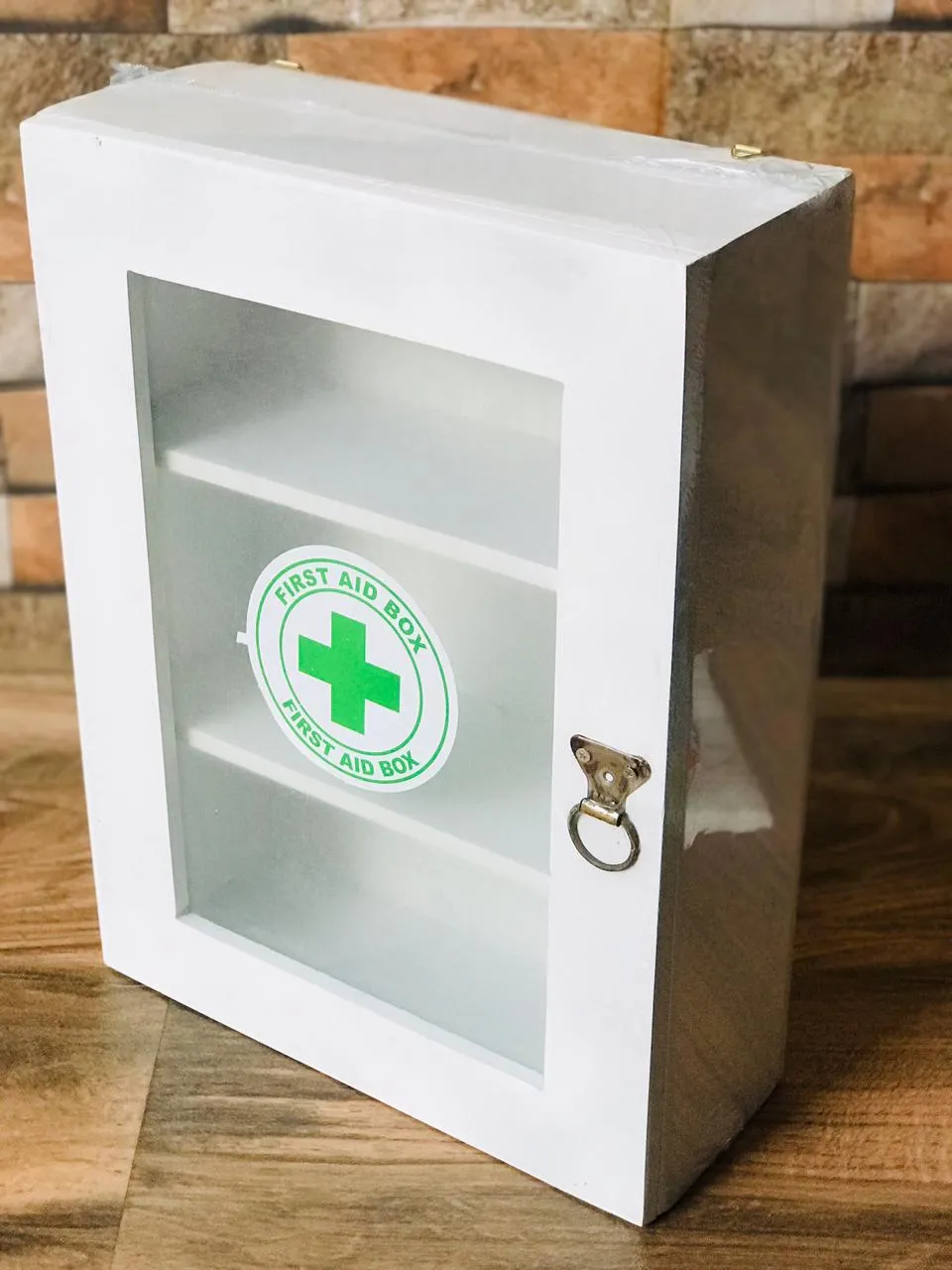 Generic First Aid Box Wood Large 15x11x4 - image 3
