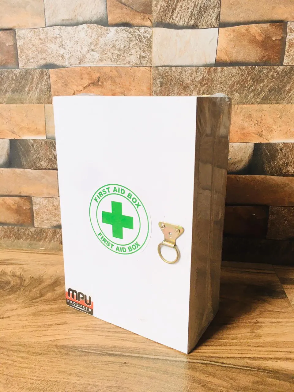 Generic First Aid Box Wood Wall Hanger - image 3